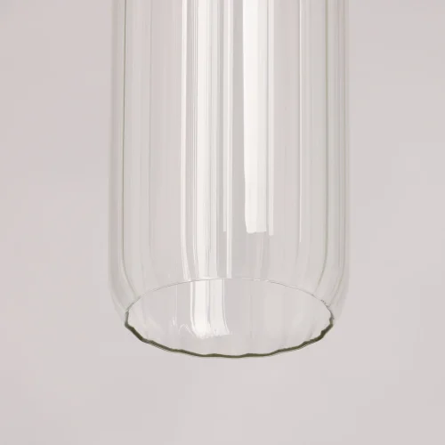 Светильник подвесной Кьянти 720011801 DeMarkt прозрачный 1 лампа, основание бронзовое в стиле современный  фото 6
