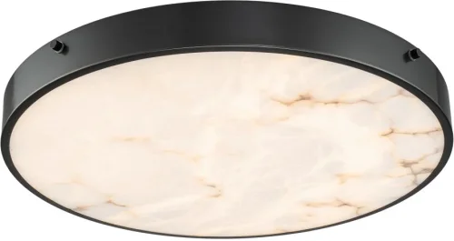 Светильник потолочный LED Devon 3395-5 BL MB Belfast белый на 1 лампу, основание чёрное в стиле современный 