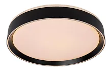 Светильник потолочный LED Nuria 79182/24/30 Lucide белый 1 лампа, основание чёрное в стиле современный 