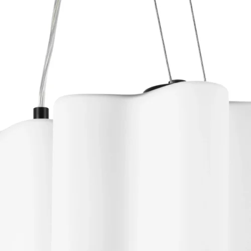 Светильник подвесной Nubi 802137 Lightstar белый 3 лампы, основание чёрное в стиле современный арт-деко  фото 3