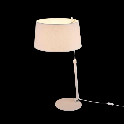 Настольная лампа Bergamo MOD613TL-01W Maytoni белая 1 лампа, основание белое металл в стиле современный  фото 3