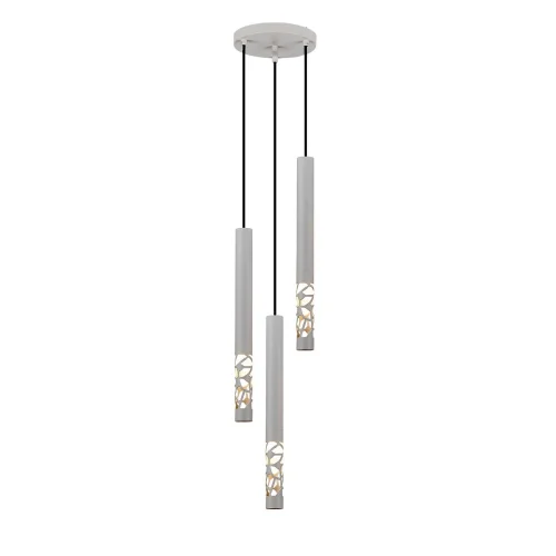 Светильник подвесной LED Fizorio SL1577.503.03 ST-Luce белый 3 лампы, основание белое в стиле современный каскад трубочки