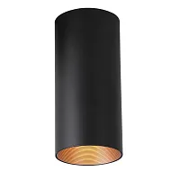 Светильник накладной LED Drum 2249-1U Favourite чёрный 1 лампа, основание чёрное в стиле хай-тек современный круглый