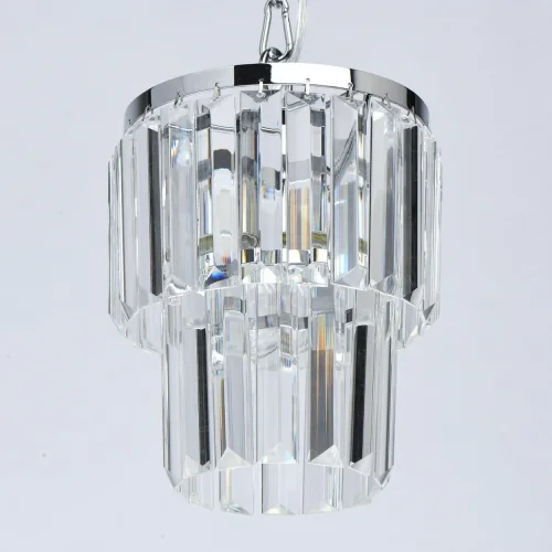 Светильник подвесной Аделард 642014201 MW-Light прозрачный 1 лампа, основание хром в стиле классический  фото 3