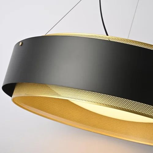 Светильник подвесной LED Casing 101409-26 ImperiumLoft золотой чёрный 1 лампа, основание чёрное в стиле современный  фото 6