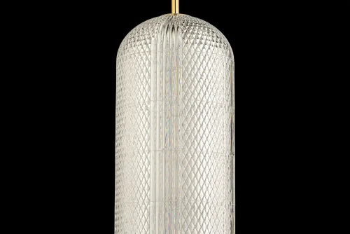 Светильник подвесной LED Candels L 1.P3 G Arti Lampadari прозрачный 1 лампа, основание золотое в стиле современный  фото 3