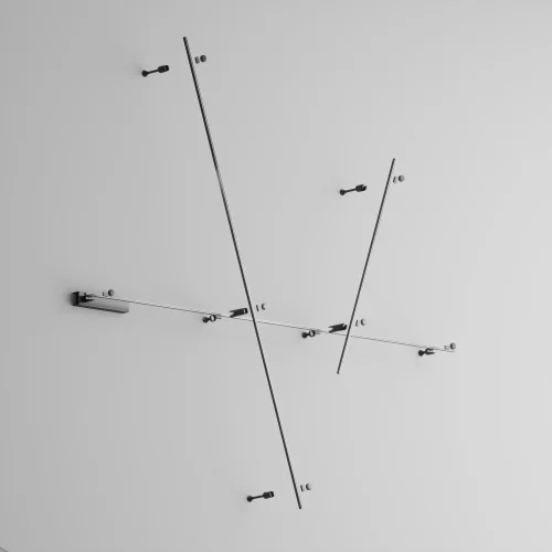 Шинопровод 1м Magnetic trаck system Flarity TRX154-111B Maytoni чёрный в стиле для светильников серии Magnetic trаck system Flarity шинопровод flarity магнитная фото 5