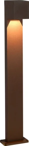 Парковый светильник LED Brik SL9513.605.01 ST-Luce уличный IP65 коричневый на 1 лампу, плафон коричневый в стиле хай-тек современный LED фото 2