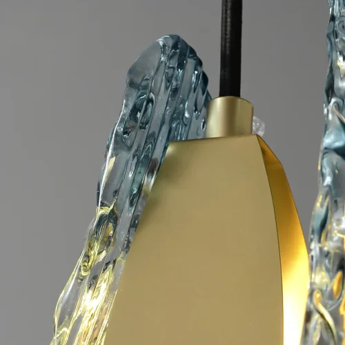 Светильник подвесной LUCIA 214057-23 ImperiumLoft прозрачный 1 лампа, основание латунь в стиле современный  фото 9