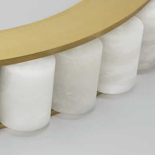 Люстра подвесная MONSINE D60 Brass 196988-23 ImperiumLoft коричневая на 1 лампу, основание латунь в стиле современный фото 12