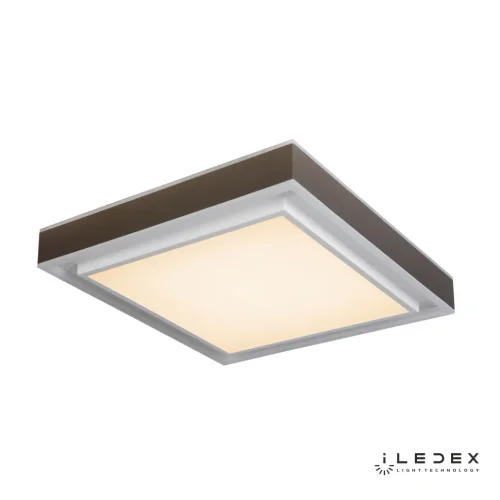 Люстра потолочная LED с пультом Summery B6233-117W/520*520 WH iLedex белая на 1 лампу, основание чёрное в стиле хай-тек современный с пультом квадраты фото 5