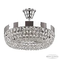 Люстра потолочная 19031/35NZ Ni Bohemia Ivele Crystal прозрачная на 4 лампы, основание никель в стиле классический r