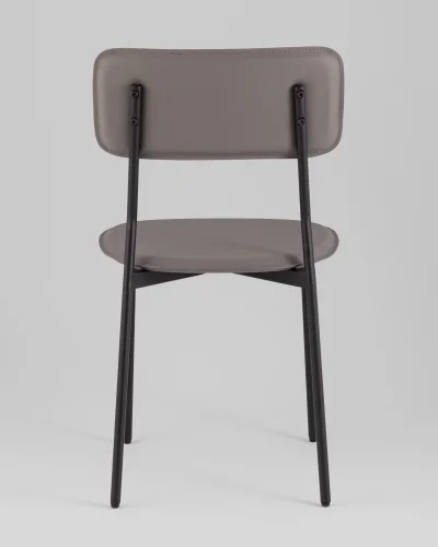 Стул обеденный Mikkie, серый УТ000039229 Stool Group, серый/экокожа, ножки/металл/чёрный, размеры - ***** фото 4