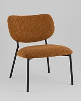 Кресло лаунж Jamie, горчичный УТ000039355 Stool Group, горчичный/букле, ножки//чёрный, размеры - *****мм