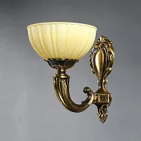 Бра  LUGO 8539/1 PB AMBIENTE by BRIZZI бежевый 1 лампа, основание бронзовое в стиле классика 