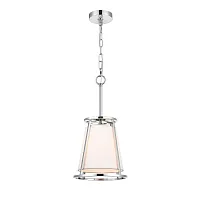 Светильник подвесной Linda VL4243P01 Vele Luce белый на 1 лампу, основание хром в стиле классический 