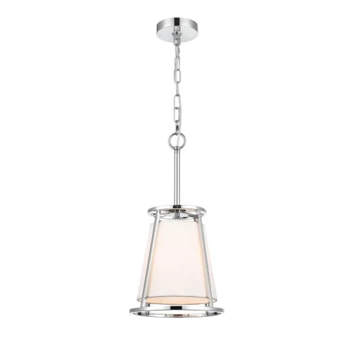 Светильник подвесной Linda VL4243P01 Vele Luce белый на 1 лампу, основание хром в стиле классический 