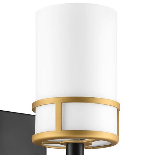 Бра Cero 731617 Lightstar белый на 1 лампа, основание матовое золото чёрное в стиле современный арт-деко  фото 2