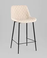 Стул барный Arch, экокожа, светло-серый УТ000039352 Stool Group, серый/экокожа, ножки//чёрный, размеры - ****435*510