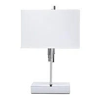 Настольная лампа Julietta A5037LT-2CC Arte Lamp белая 2 лампы, основание хром металл в стиле современный американский 