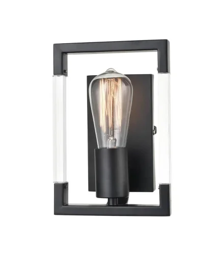 Бра Turin VL5022W01 Vele Luce без плафона чёрный на 1 лампу, основание чёрное в стиле современный фото 3