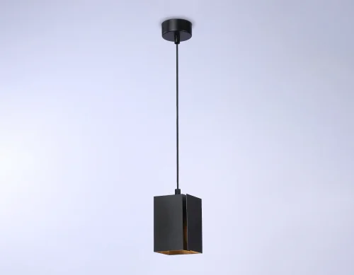 Светильник подвесной TN5125 Ambrella light чёрный 1 лампа, основание чёрное в стиле хай-тек современный  фото 4