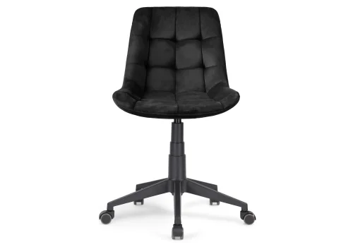 Компьютерное кресло Келми 1 черный / черный 518301 Woodville, чёрный/велюр, ножки/пластик/чёрный, размеры - *880***510*610 фото 3
