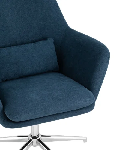 Кресло Рон регулируемое, синий УТ000034979 Stool Group, синий/ткань, ножки/металл/серебристый, размеры - ****850*760мм фото 3