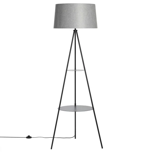 Торшер  Рейнер CL806022 Citilux со столиком на треноге серый 1 лампа, основание чёрное в стиле скандинавский современный
 фото 3