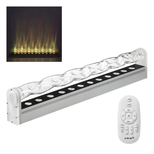 Светильник для динамического освещения LED с пультом Waterfall 7027/72FL Odeon Light с пультом прозрачный на 1 лампу, основание серебряное в стиле современный хай-тек 