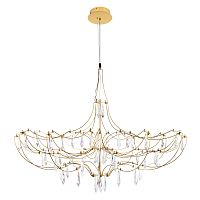 Люстра подвесная ЛЕД Мира / Mira 10589/900 Gold Asfour LOFT IT прозрачная на 1 лампу, основание золотое в стиле арт-деко капли Люстра подвесная ЛЕД Мира / Mira 10589/900 Gold Asfour LOFT IT прозрачная на 1 лампу, основание золотое в стиле арт-деко капли