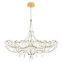 Люстра подвесная ЛЕД Мира / Mira 10589/900 Gold Asfour LOFT IT прозрачная на 1 лампу, основание золотое в стиле арт-деко капли Люстра подвесная ЛЕД Мира / Mira 10589/900 Gold Asfour LOFT IT прозрачная на 1 лампу, основание золотое в стиле арт-деко капли
