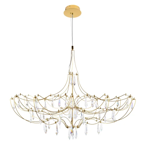 Люстра подвесная ЛЕД Мира / Mira 10589/900 Gold Asfour LOFT IT прозрачная на 1 лампу, основание золотое в стиле арт-деко капли Люстра подвесная ЛЕД Мира / Mira 10589/900 Gold Asfour LOFT IT прозрачная на 1 лампу, основание золотое в стиле арт-деко капли