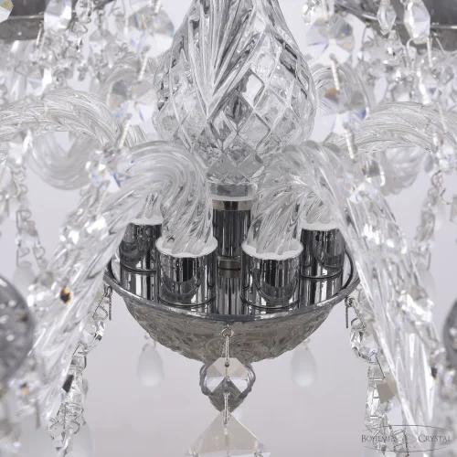 Люстра подвесная AL16310/6/160 CG V0300 Bohemia Ivele Crystal без плафона на 6 ламп, основание никель в стиле классический виноград фото 4