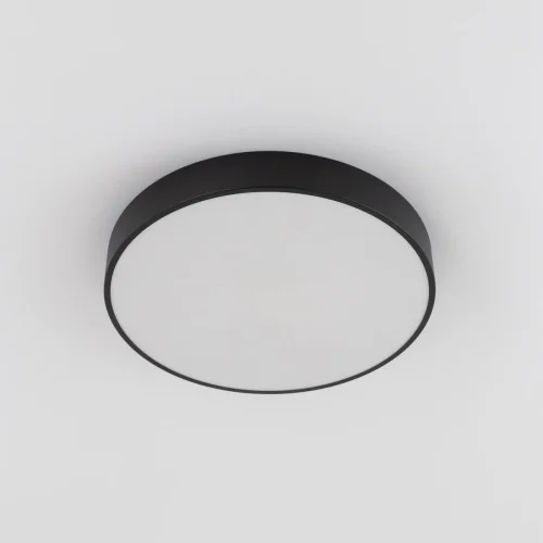 Светильник потолочный LED RGB с пультом Купер CL72470G1 Citilux белый 1 лампа, основание чёрное в стиле современный хай-тек минимализм с пультом фото 2