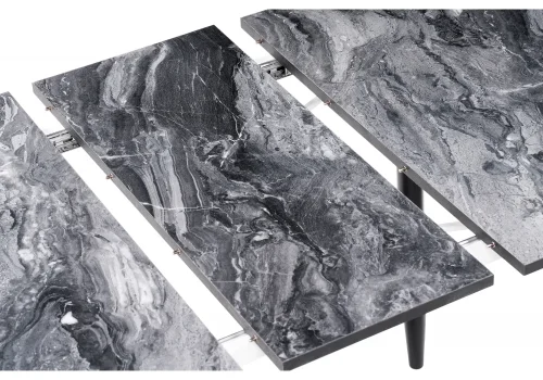 Стол раскладной Гуанг гранит темный / черный 459641 Woodville столешница гранит темная из пластик фото 6 Стол раскладной Гуанг гранит темный / черный 459641 Woodville столешница гранит темная из пластик фото 6