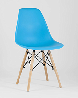Стул EAMES, бирюзовый 4шт. (набор) УТ000037602 Stool Group, /, ножки/массив бука/бежевый, размеры - *815***460*530