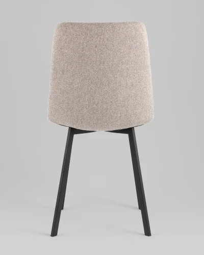 Стул Chilly, рогожка Lumos, бежевый, сиденье УТ000039785 Stool Group, бежевый/рогожка, ножки/металл/чёрный, размеры - ***** фото 5