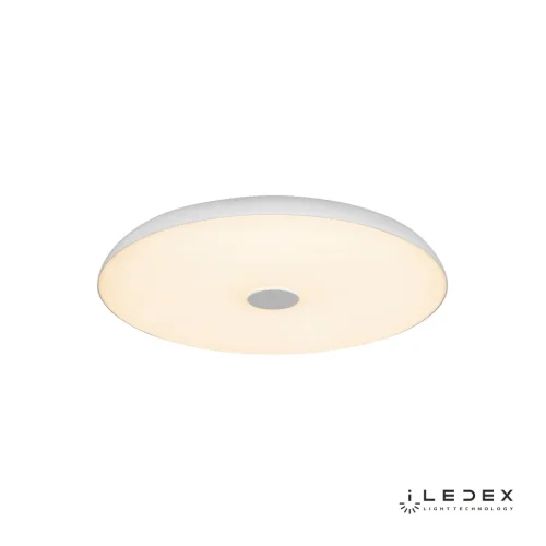 Светильник потолочный LED с пультом Music 1706/400 WH iLedex белый 1 лампа, основание белое в стиле современный хай-тек с пультом фото 2