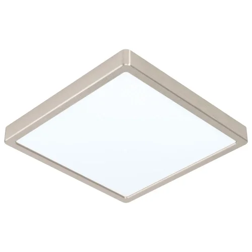 Светильник накладной LED Fueva 5 99242 Eglo белый на 1 лампу, основание матовое никель в стиле современный квадратный