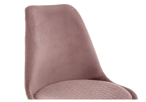 Деревянный стул Bonuss light purple / wood 15322 Woodville, фиолетовый/велюр, ножки/массив бука/натуральный, размеры - ****500*560 фото 4