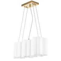 Светильник подвесной Nubi 802133 Lightstar белый 3 лампы, основание бежевое в стиле современный арт-деко 