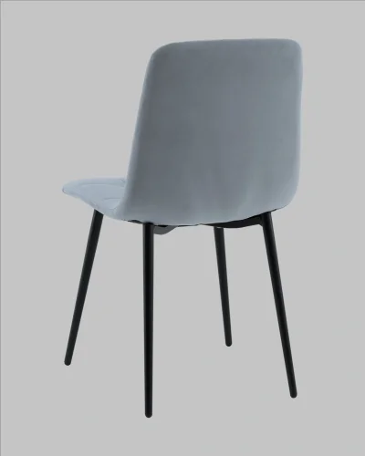 Стул Одди NEW велюр серый УТ000041290 Stool Group, серый/велюр, ножки/металл/чёрный, размеры - ***** фото 6