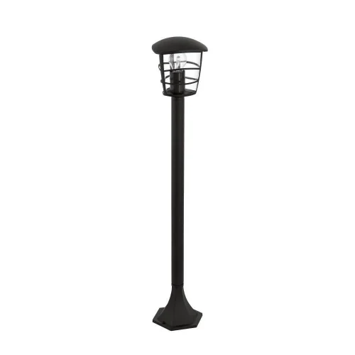 Парковый светильник 93408 ALORIA Eglo уличный IP44 чёрный 1 лампа, плафон прозрачный в стиле современный E27