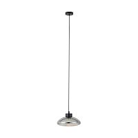 Светильник подвесной LED DIMM Sarnarra 390298 Eglo серый 1 лампа, основание чёрное в стиле лофт современный 