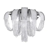 Бра  HEAT AP2 CRYSTAL Crystal Lux серый прозрачный 2 лампы, основание хром в стиле арт-деко 