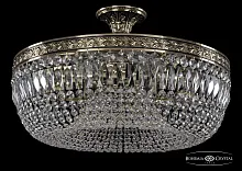 Люстра потолочная хрустальная 19041/60IV GB Bohemia Ivele Crystal прозрачная на 10 ламп, основание золотое в стиле классический sp