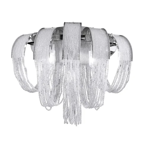 Бра  HEAT AP2 CRYSTAL Crystal Lux серый прозрачный на 2 лампы, основание хром в стиле арт-деко 
