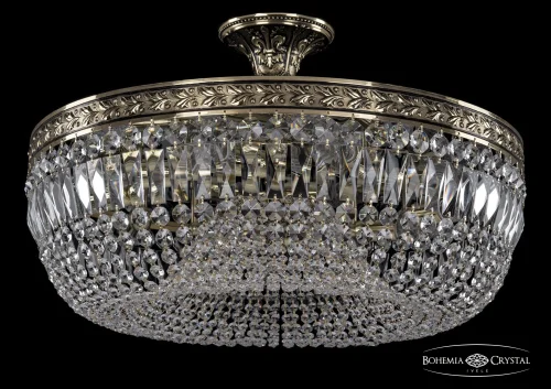 Люстра потолочная хрустальная 19041/60IV GB Bohemia Ivele Crystal прозрачная на 10 ламп, основание золотое в стиле классический sp