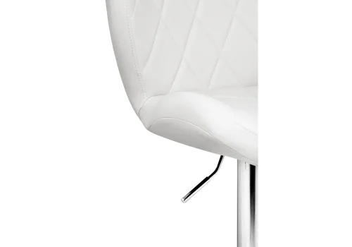 Барный стул Porch white / chrome 15508 Woodville, белый/искусственная кожа, ножки/металл/хром, размеры - *1100***470*530 фото 6